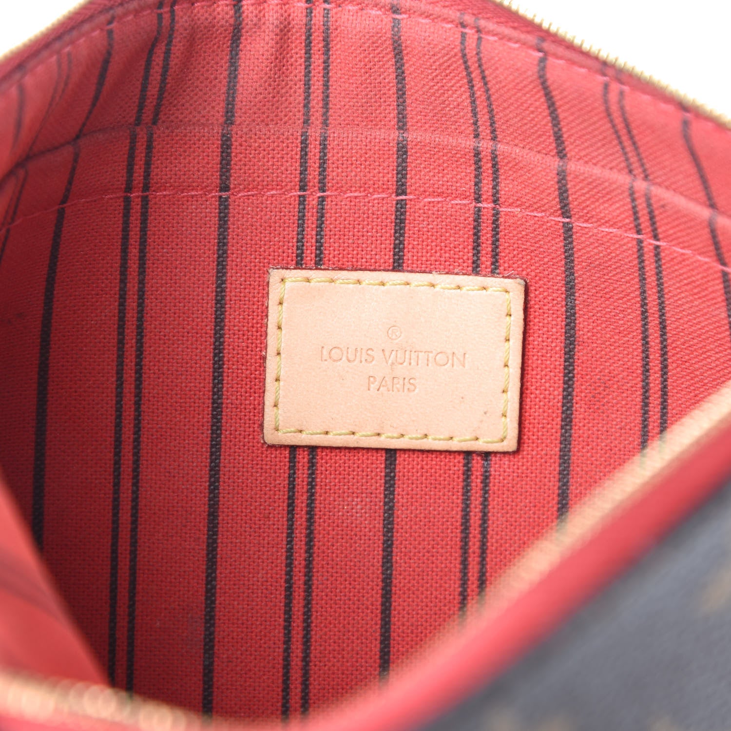 Louis Vuitton Monogram Neverfull MM GM Pochette Cherry 8 of 8
