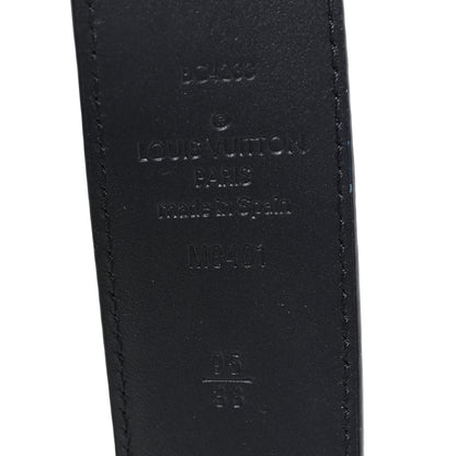Louis Vuitton Calfskin Saint Germain 25mm Belt 95 38 Black 3 of 4