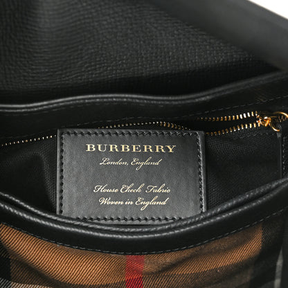 Burberry Derby Calfskin House Check Small Camberley Black 6 of 9