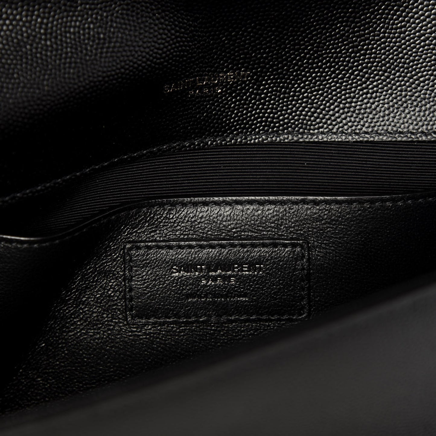 Grain De Poudre Monogram Cassandre Clutch Black