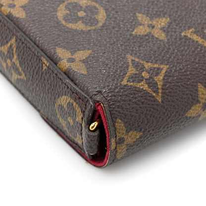 Louis Vuitton Monogram Pochette Felicie Chain Wallet Fuchsia 15 of 17