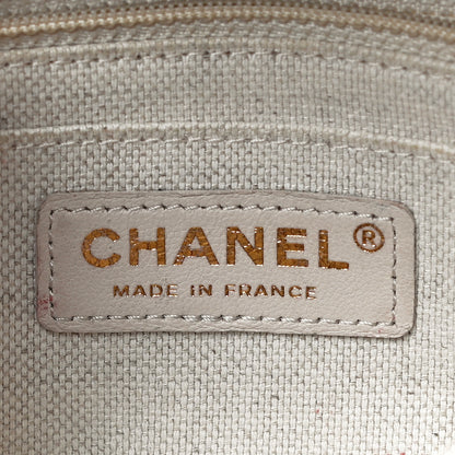Chanel Cotton Raffia Lambskin Woven Mini Rectangular Flap Beige Red Black 6 of 16