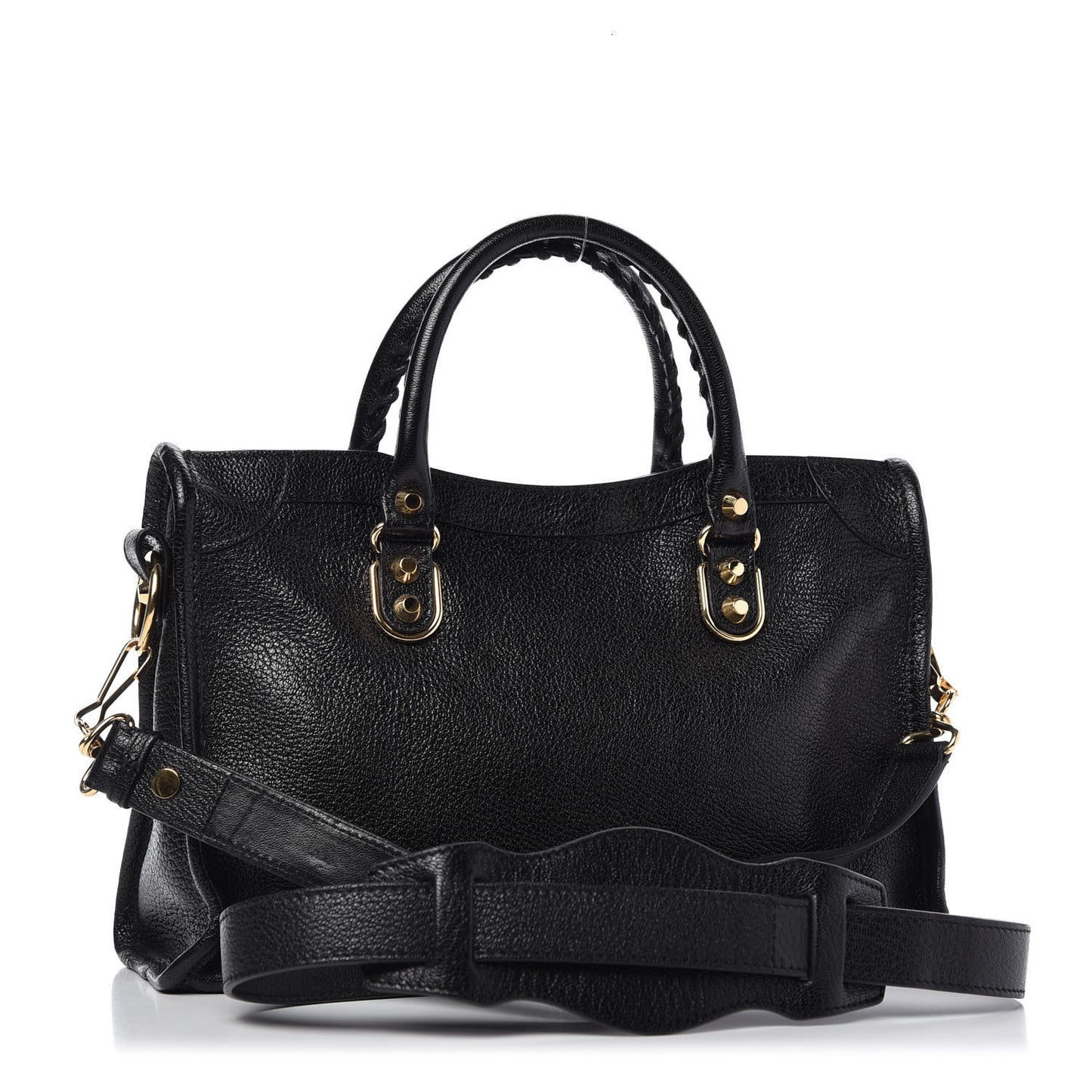 Chevre Gold Metallic Edge Hardware S City Black