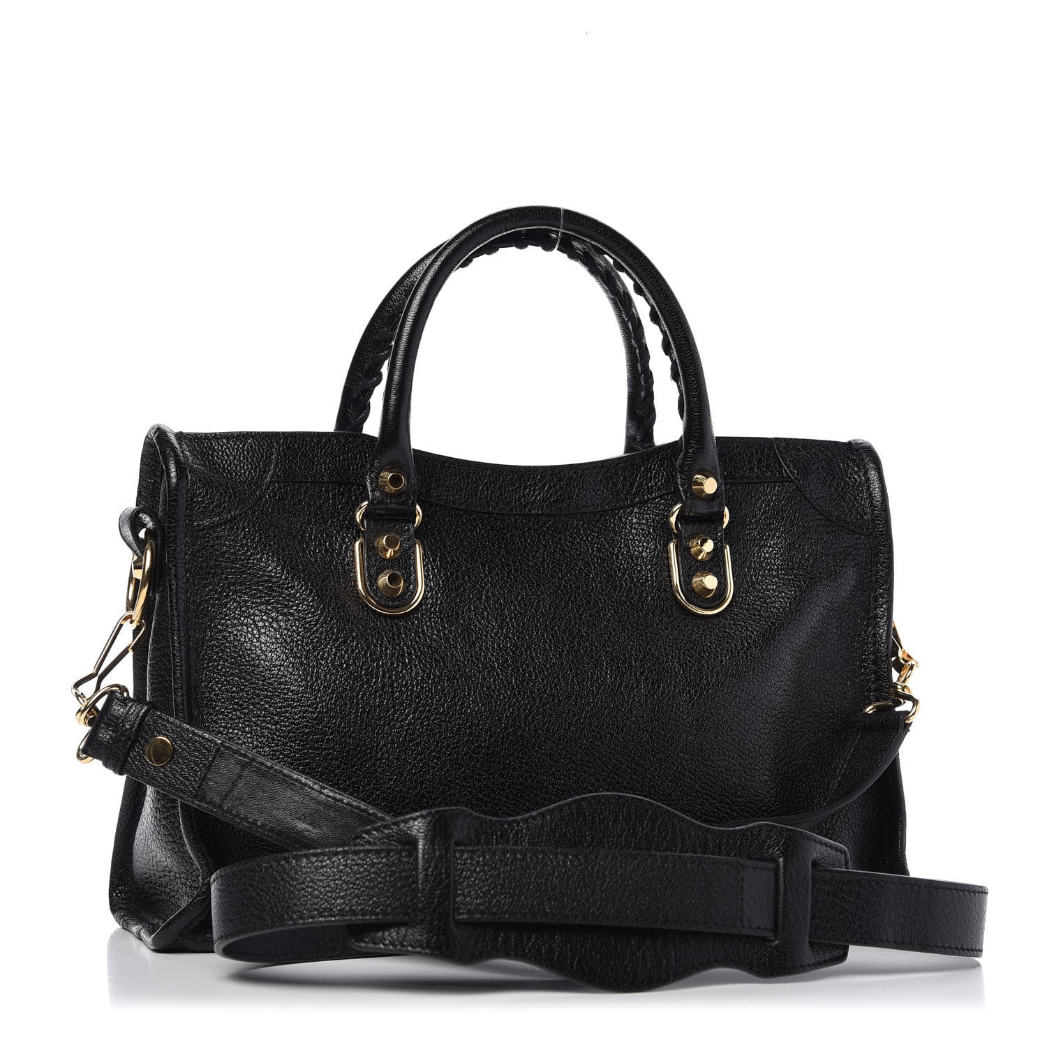 Balenciaga Chevre Gold Metallic Edge Hardware S City Black 3 of 9