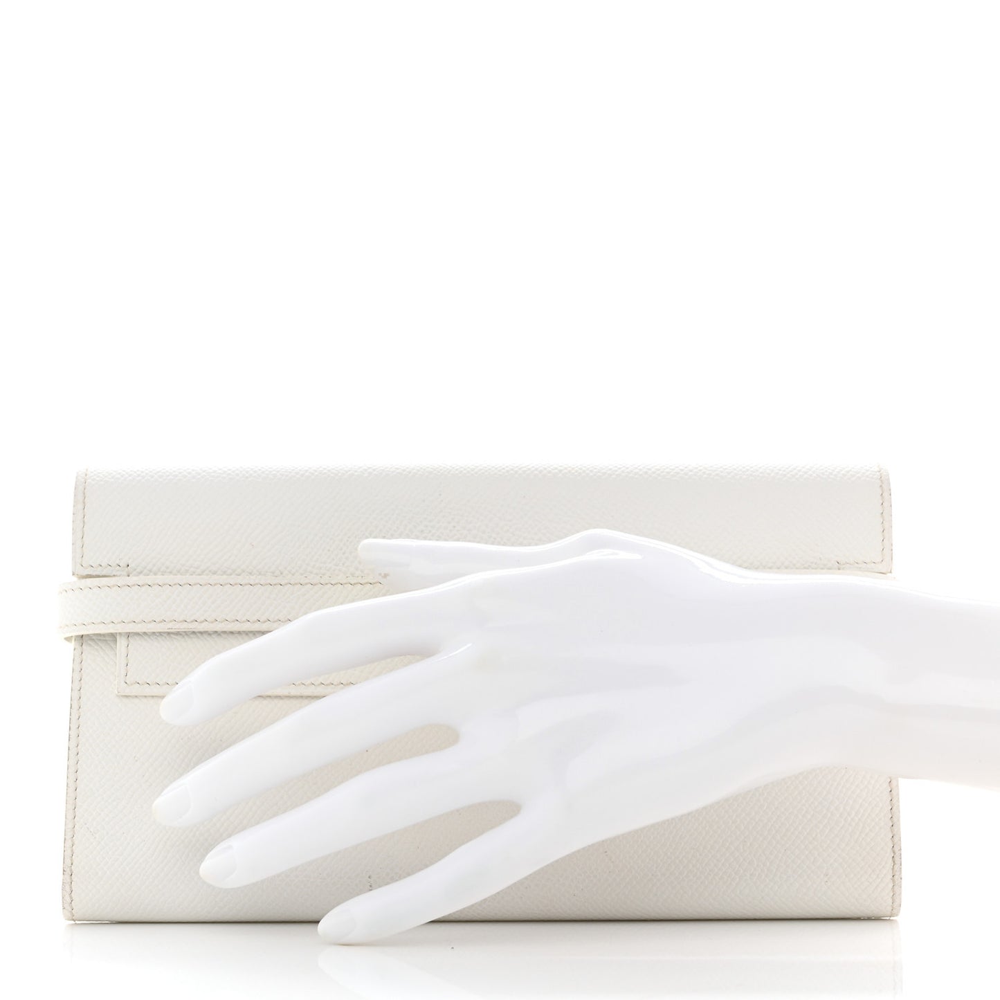 Epsom Kelly Longue Wallet White