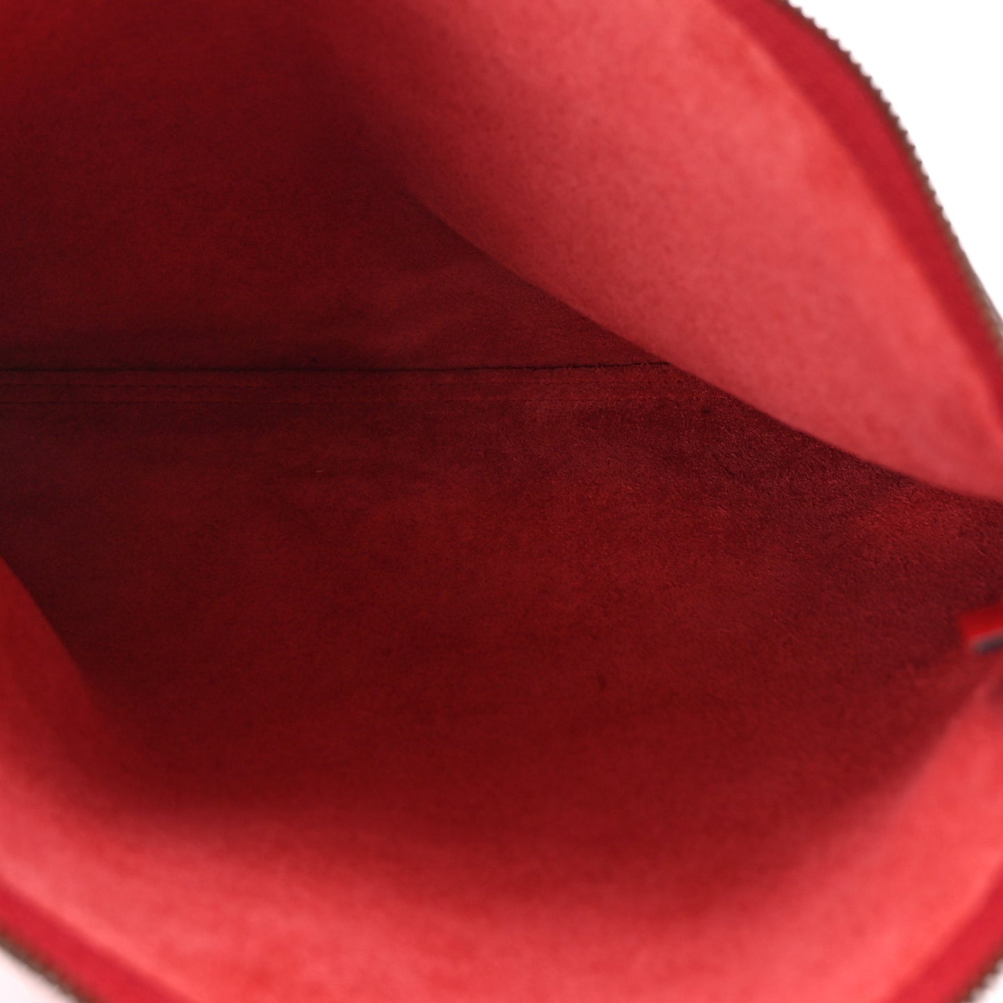 Pebbled Calfskin Medium Logo Portfolio Clutch Hibiscus Red