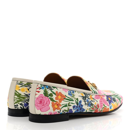 Gucci X KEN SCOTT Canvas Infinity Giardino d Apri Womens Jordaan Loafers 40 Ivory Pink Mystic White 8 of 16