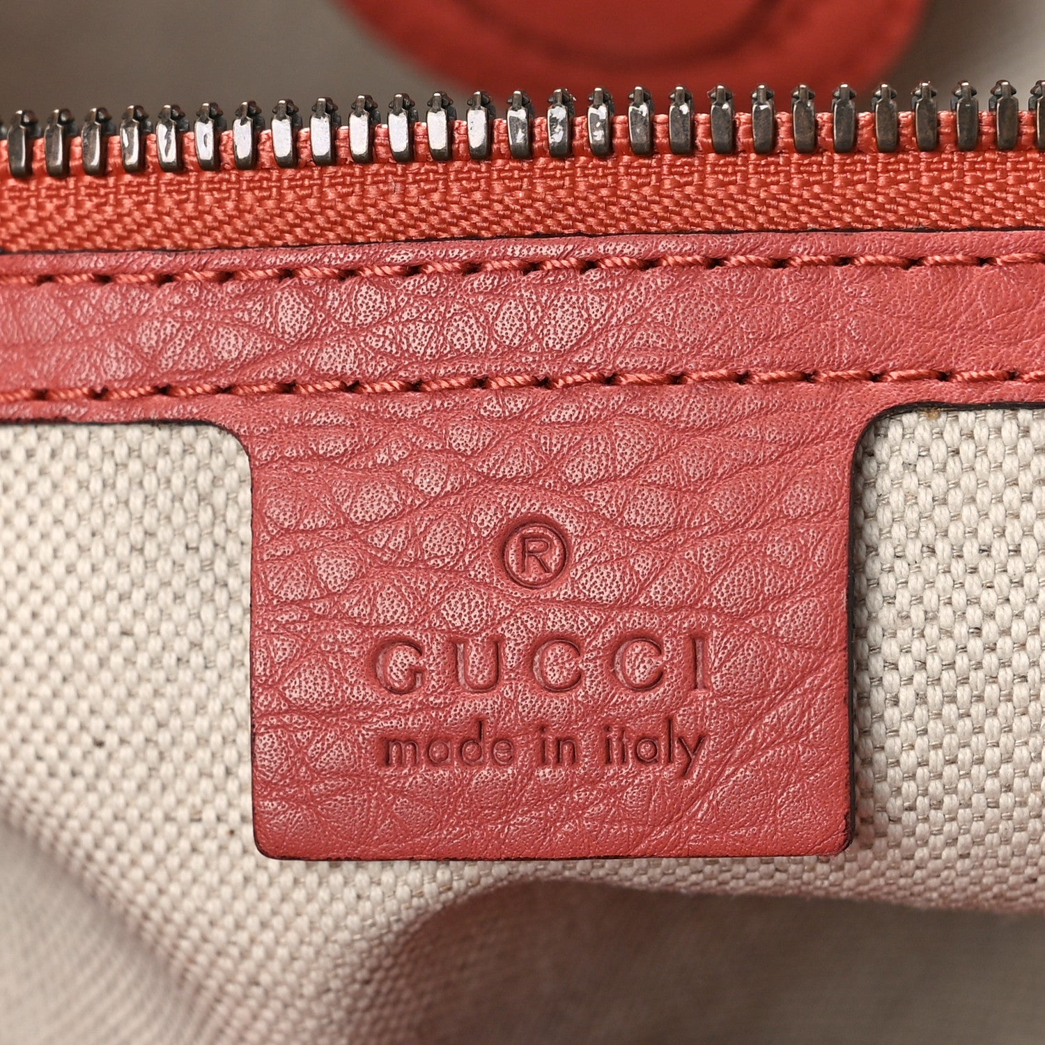 Gucci Pebbled Calfskin Bi-Color Medium Bamboo Shopper Tote Pink 6 of 9