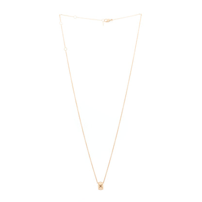 Chanel 18K Beige Gold Coco Crush Round Pendant Necklace 3 of 7