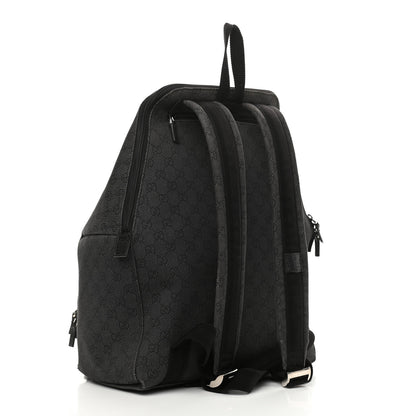 Gucci Denim Monogram Medium Backpack Black 3 of 16