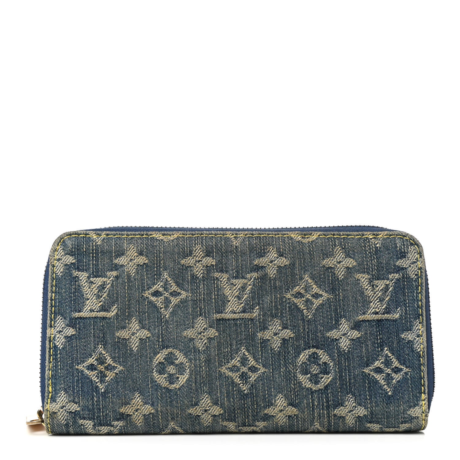 Louis Vuitton Monogram Denim Zippy Wallet Blue 1 of 8