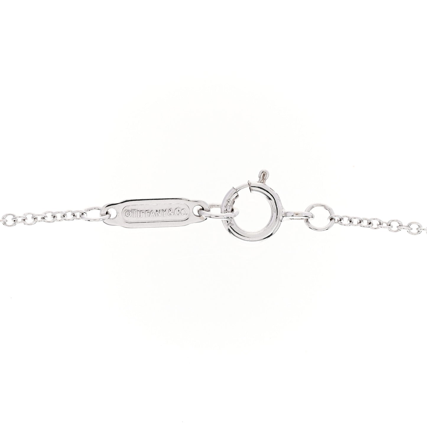 18K White Gold Diamond Atlas Pierced Key Pendant Necklace