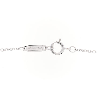 Tiffany 18K White Gold Diamond Atlas Pierced Key Pendant Necklace 4 of 6