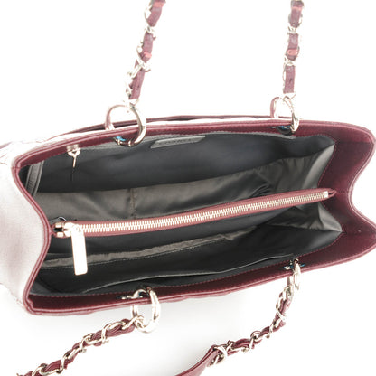Chanel Caviar Quilted Grand Shopping Tote GST Dark Burgundy 5 of 7