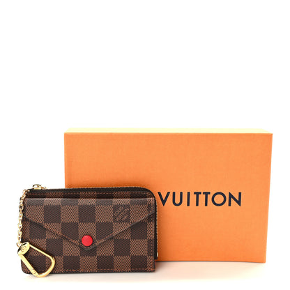 Louis Vuitton Damier Ebene Recto Verso Card Holder Red 7 of 7