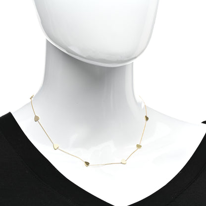 Jennifer Meyer 18K Yellow Gold Heart By The Inch Necklace 2 of 4