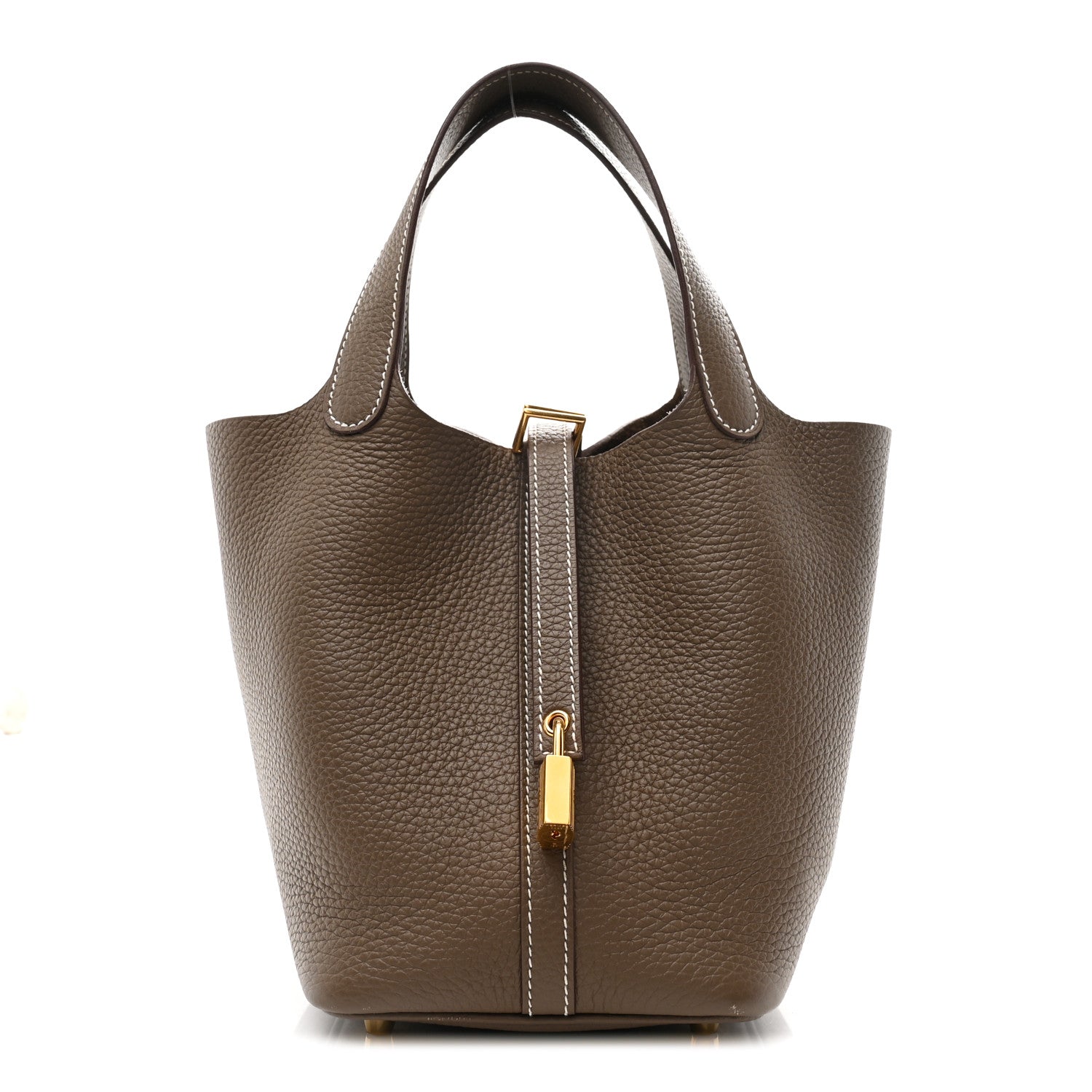 Hermes Taurillon Clemence Picotin Lock 18 PM Etoupe 1 of 10