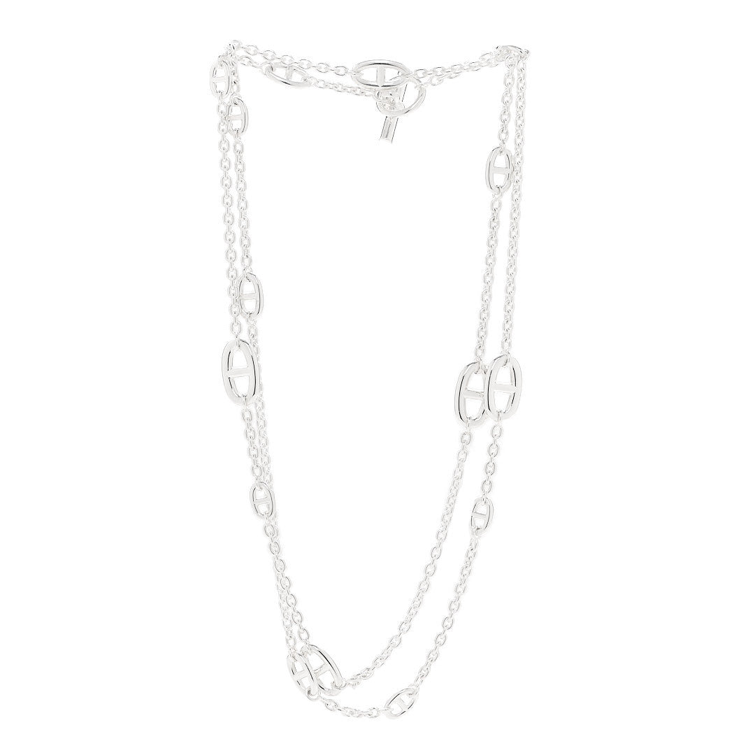 Hermes Sterling Silver Farandole Necklace 120 3 of 6