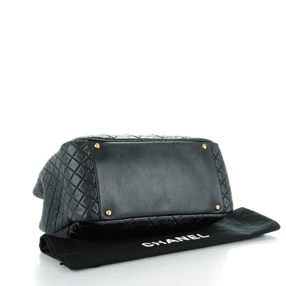 Chanel Glazed Calfskin Quilted Large Mademoiselle East West Flap Black 4 of 8