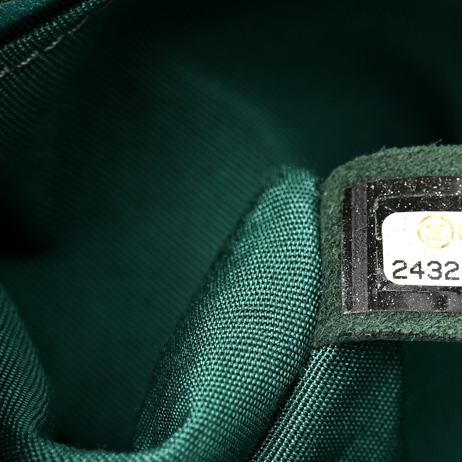Chanel Caviar Quilted Medium Boy Flap Dark Green 7 of 13