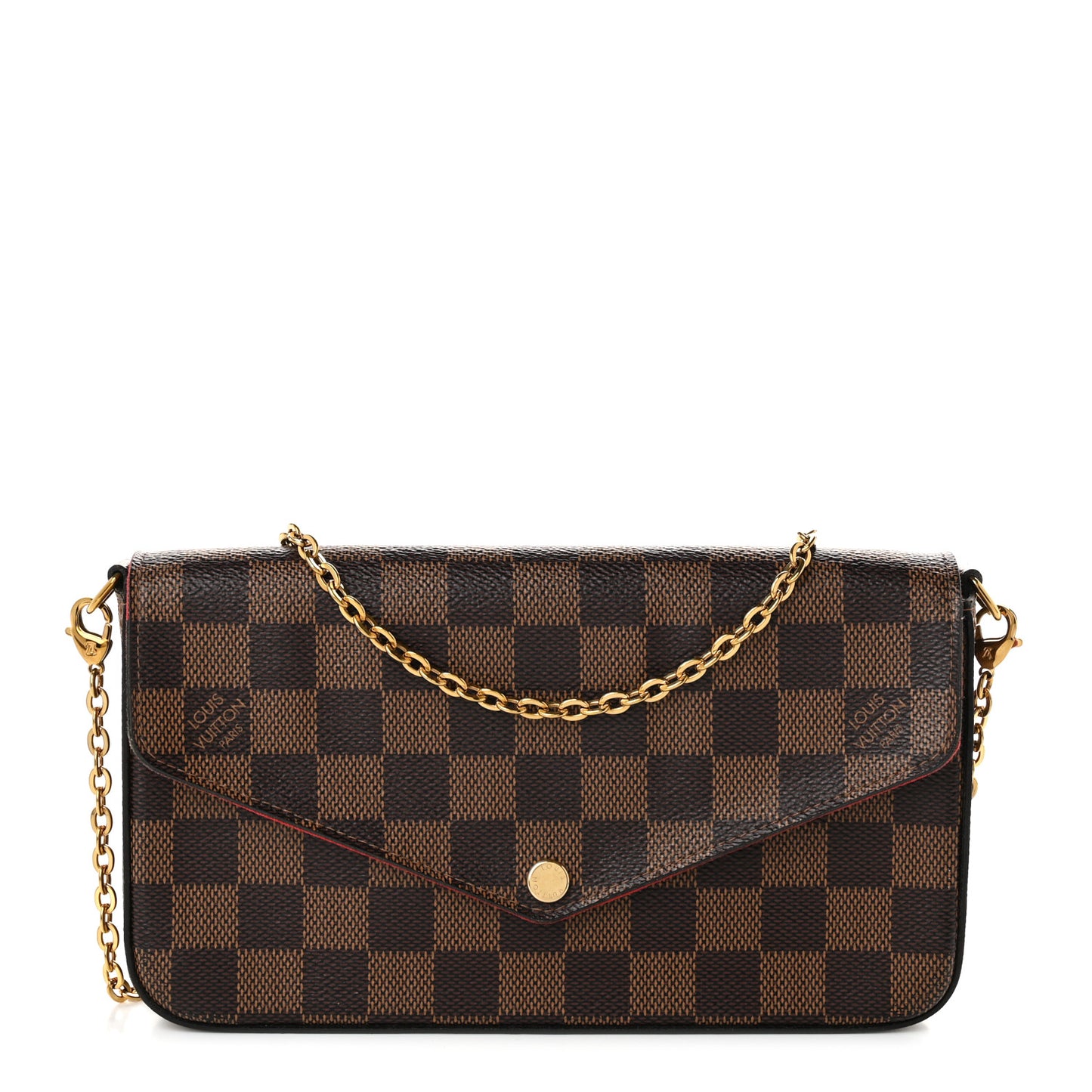 Damier Ebene Pochette Felicie Chain Wallet