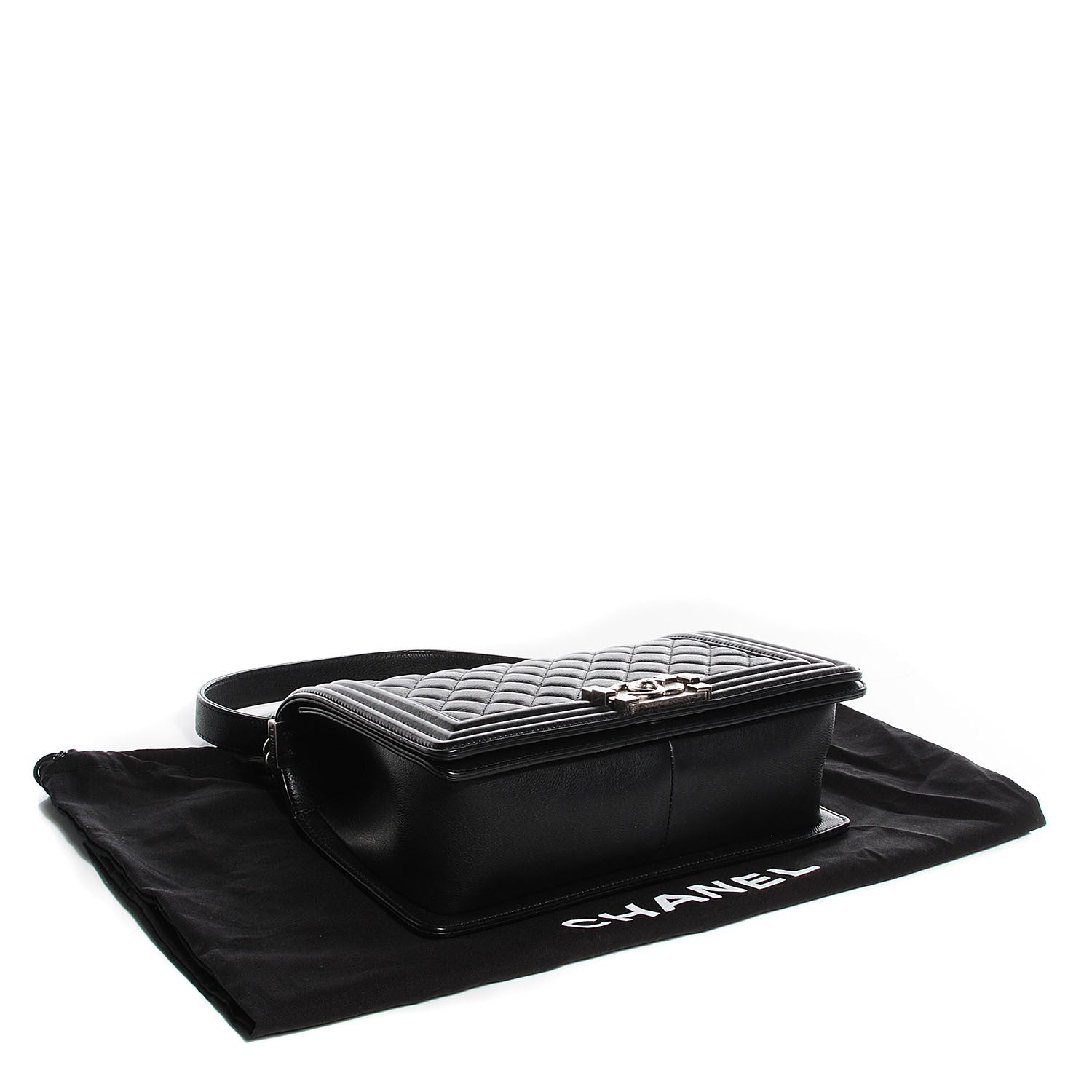 Chanel Calfskin Quilted Medium Boy Flap Black 4 of 7
