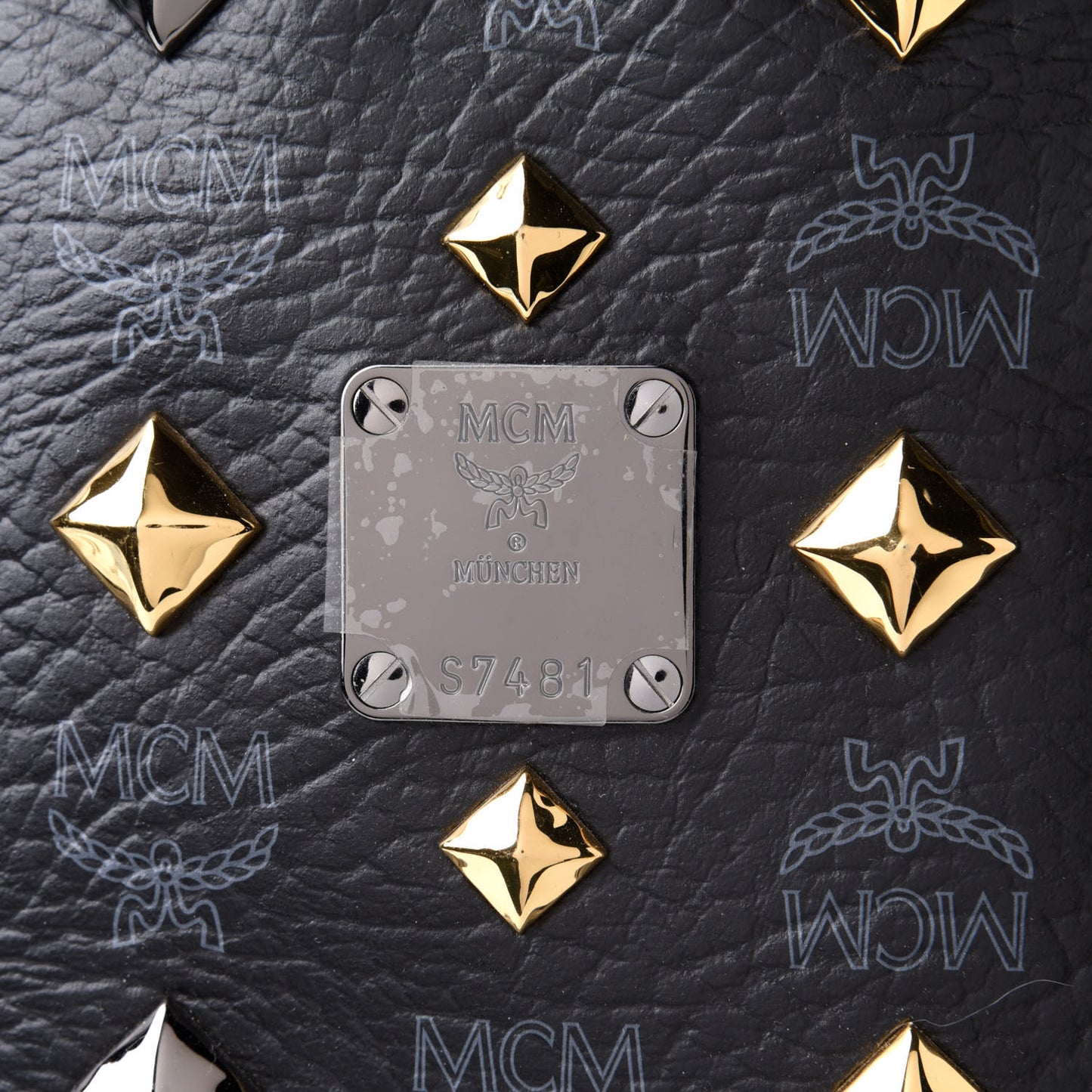 Visetos Medium Studded Stark Backpack Black