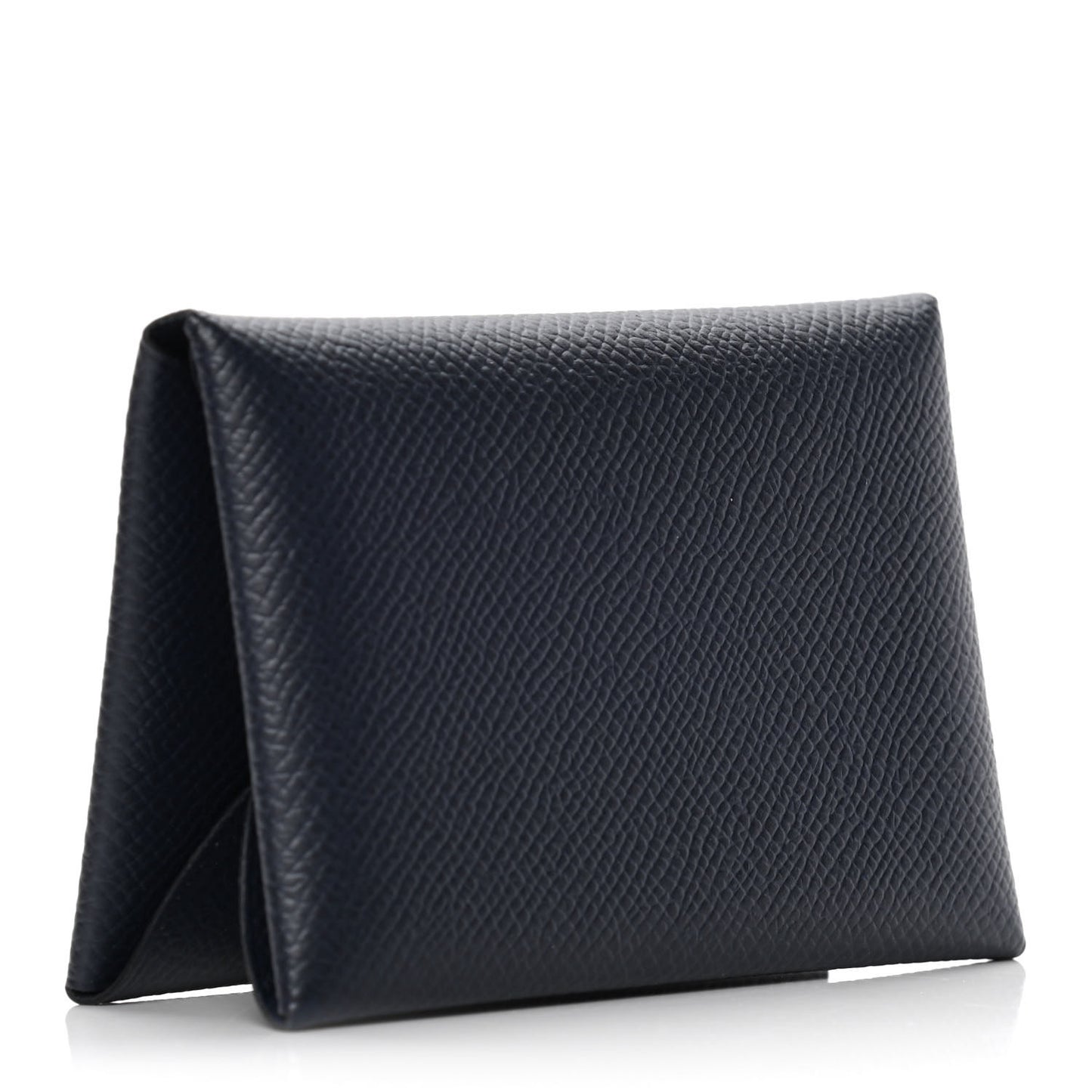 Epsom Calvi Duo Card Case Bleu Indigo