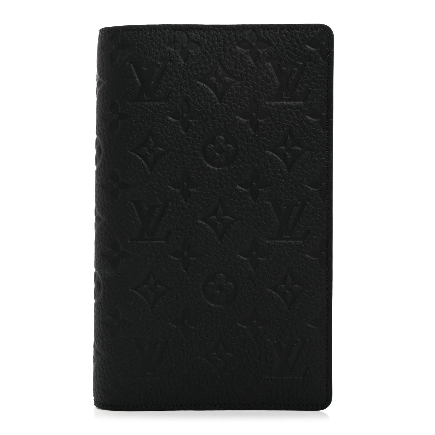Louis Vuitton Taurillon Monogram Emily Notebook Cover MM Black 1 of 7