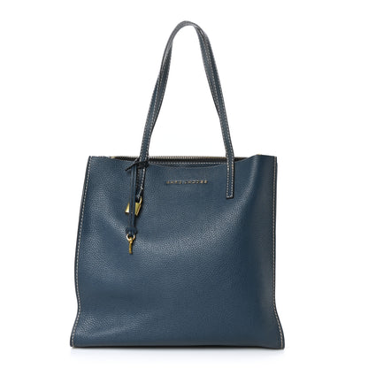 Marc Jacobs Grained Calfskin Grind Shopper Tote Blue Sea 1 of 9