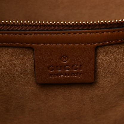 Gucci GG Supreme Monogram Large Linea A Hobo Light Brown 6 of 10
