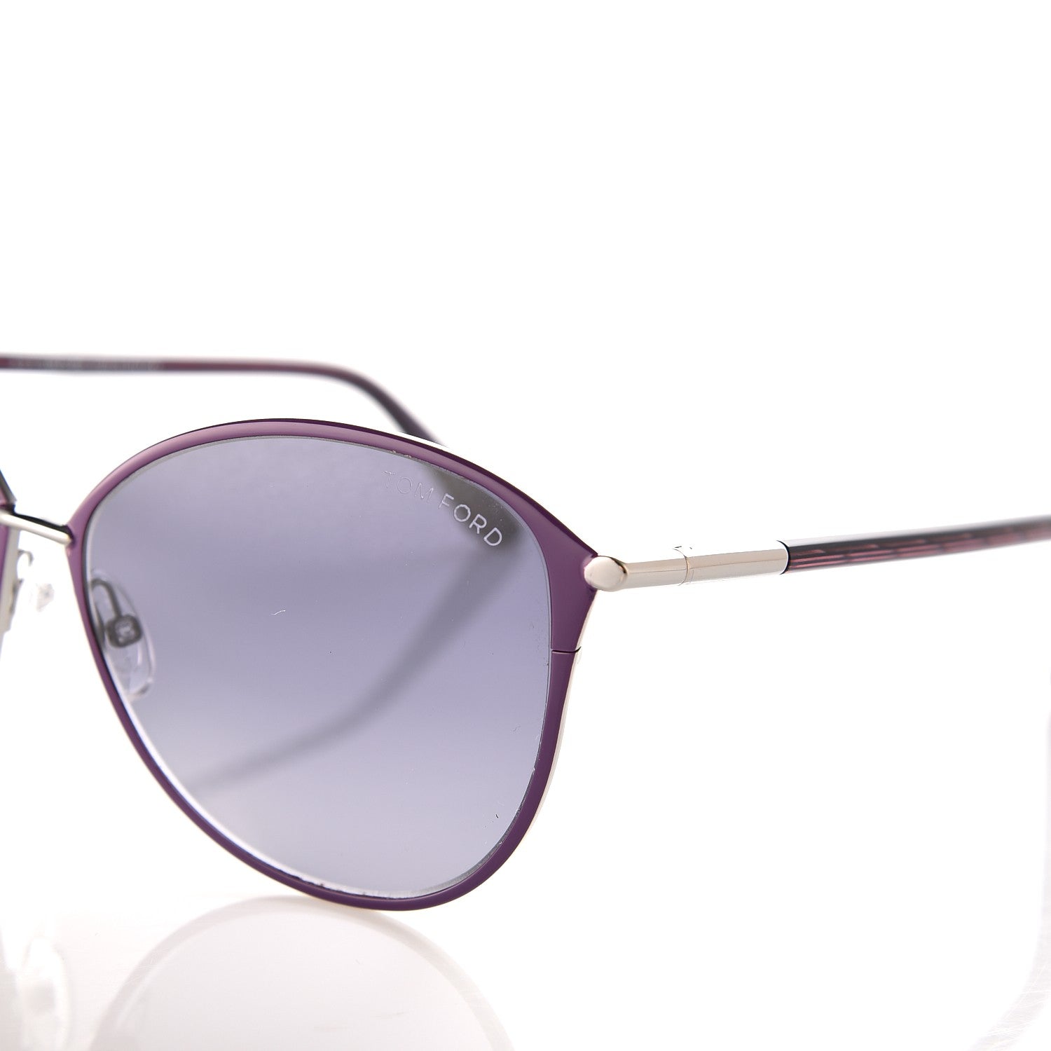 Tom Ford Penelope Vintage Round Sunglasses TF320 Purple 7 of 8