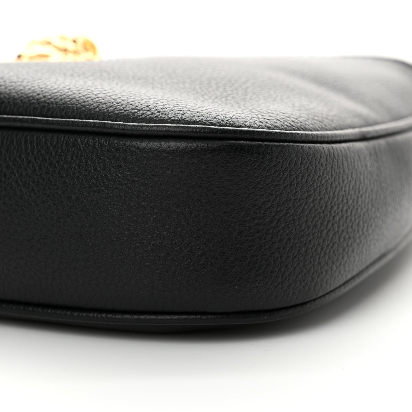 Calfskin La Medusa Small Hobo Crossbody Black
