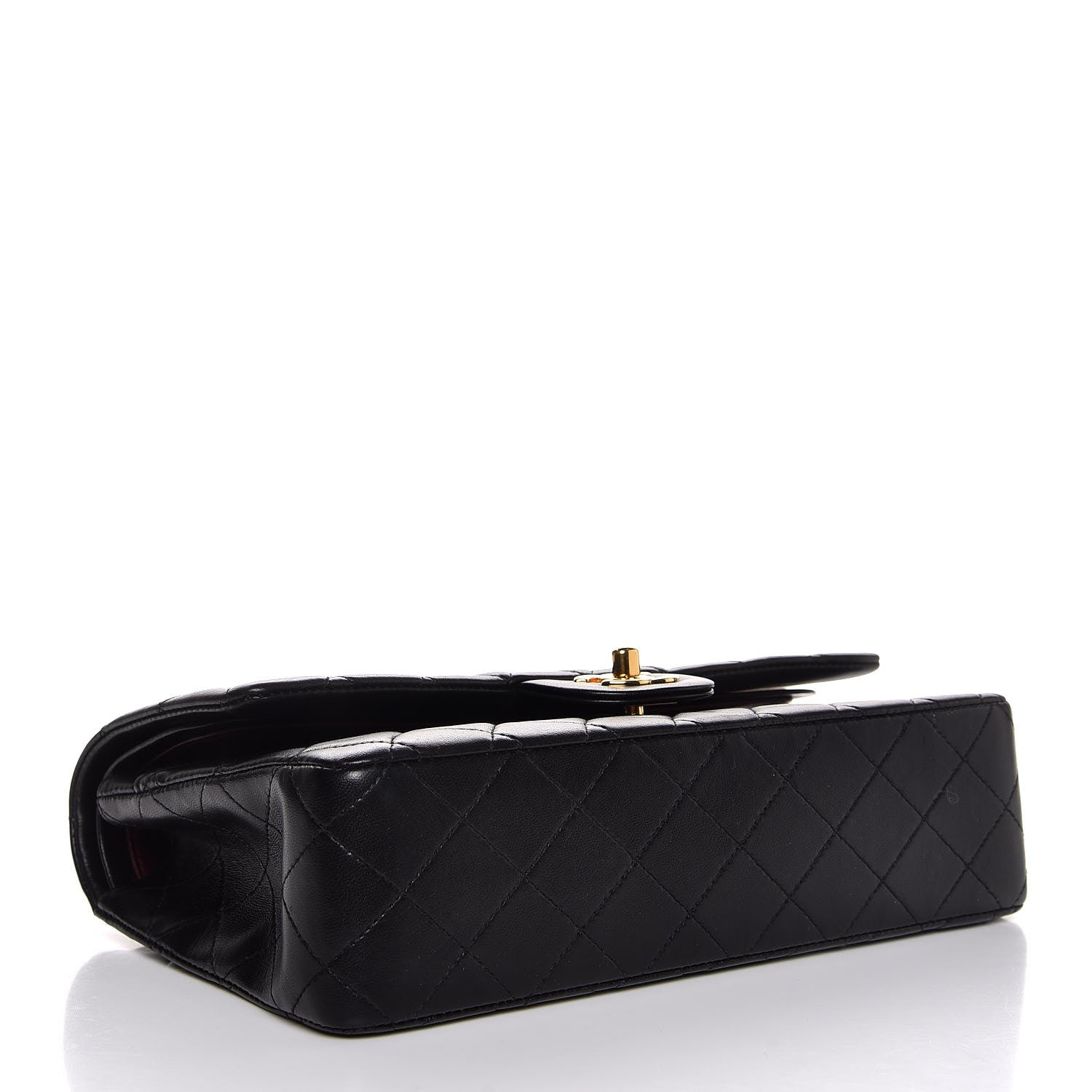 Chanel Lambskin Quilted Medium Double Flap Black 5 of 9