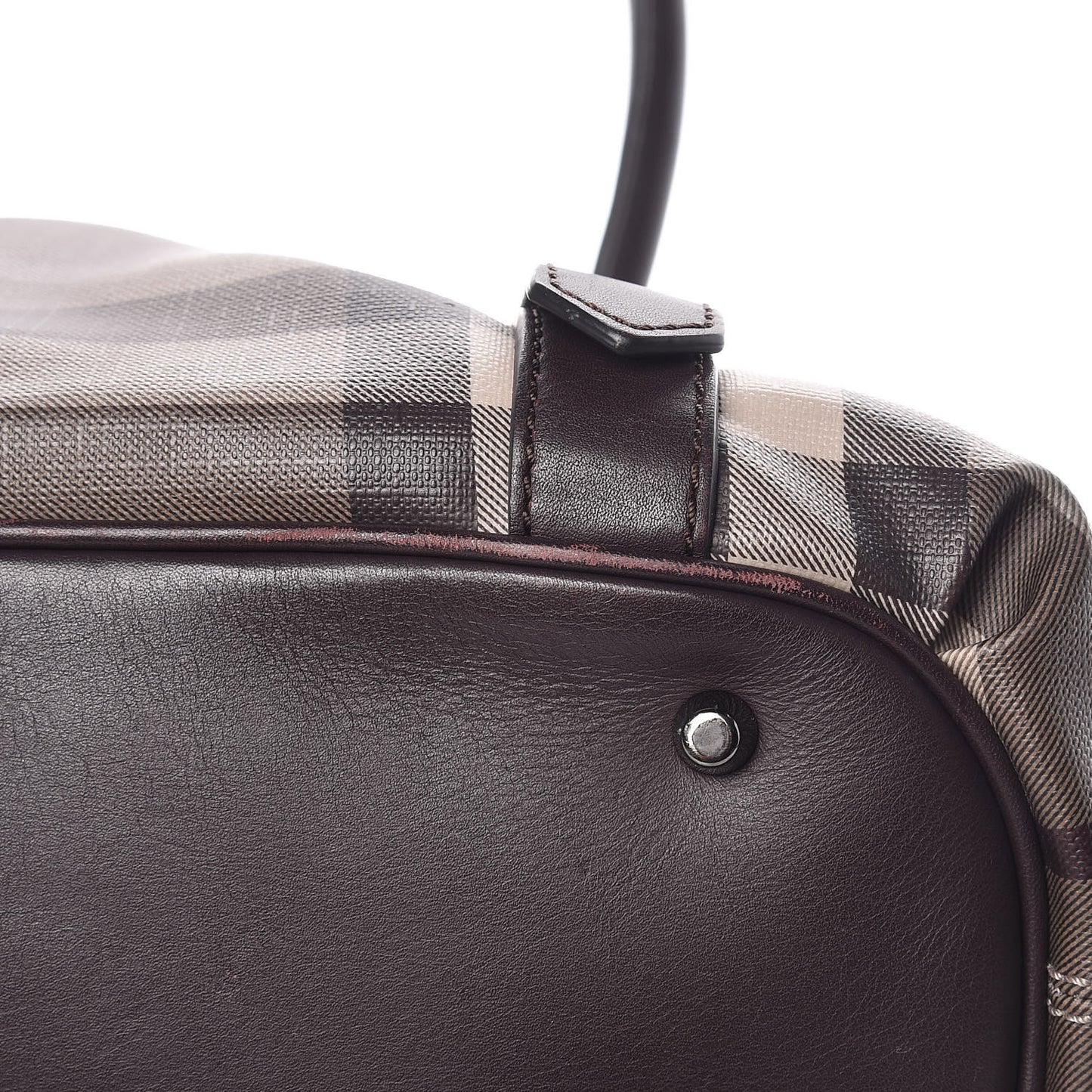 Smoked Check Small Northfield Tote Plum