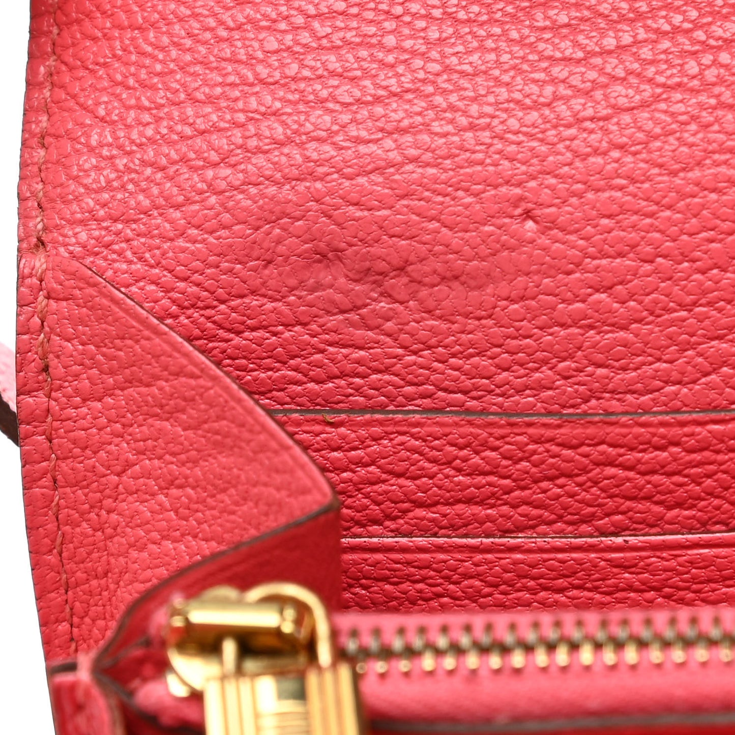 Chevre Mysore Kelly Longue Wallet Rose Azalee