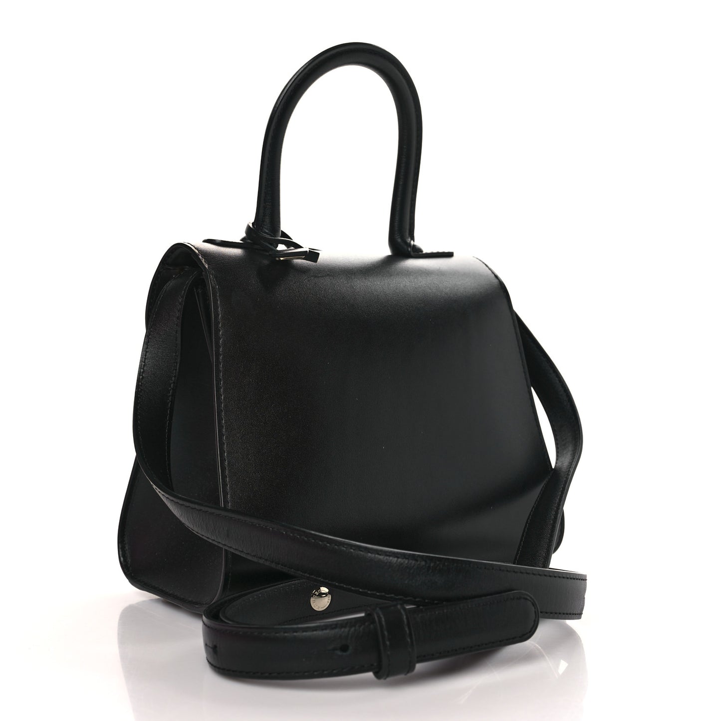 Box Calfskin Mini Brillant Satchel Black