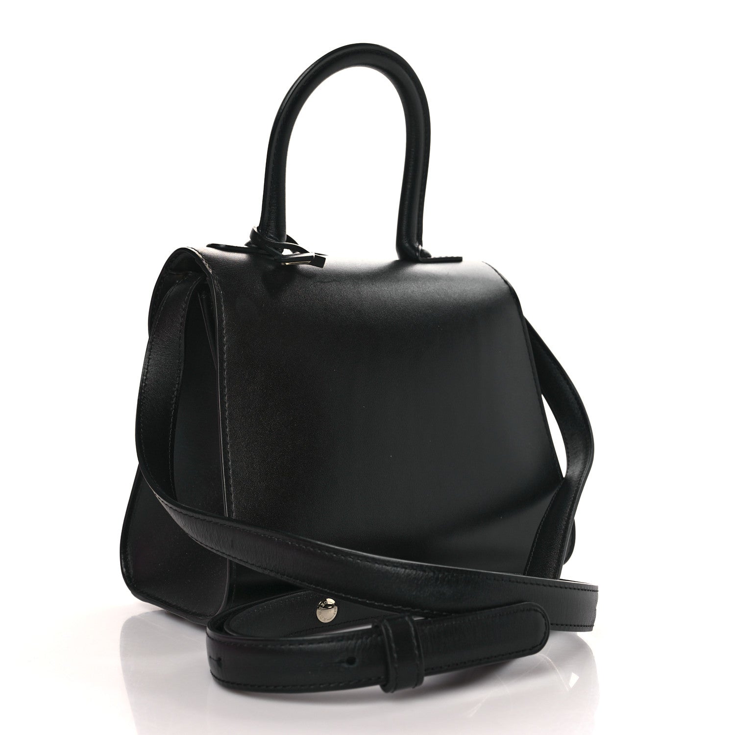 Delvaux Box Calfskin Mini Brillant Satchel Black 3 of 9