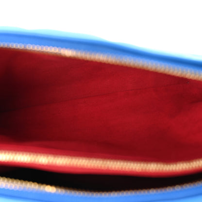 Louis Vuitton Lambskin Embossed Monogram Vuittamins Coussin PM Blue Red 5 of 11