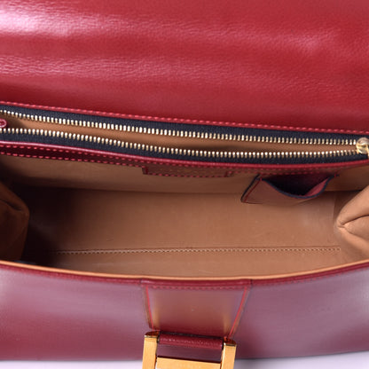 Delvaux Grained Calfskin MM Brillant Satchel Red 5 of 8