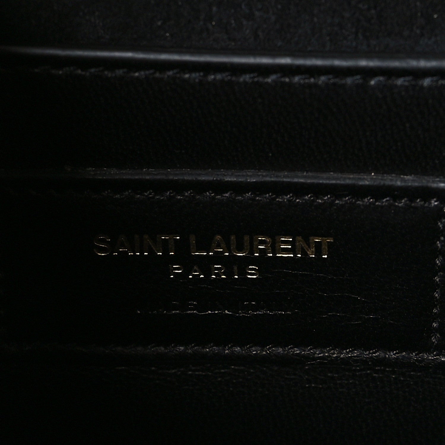 Saint Laurent Metallic Textured Calfskin Classic Monogram Cassandre Clutch Bronze 6 of 8