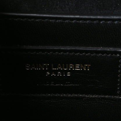 Saint Laurent Metallic Textured Calfskin Classic Monogram Cassandre Clutch Bronze 6 of 8