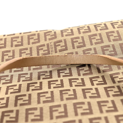 Fendi Zucchino Shopping Tote Beige Beige Tobacco 14 of 14
