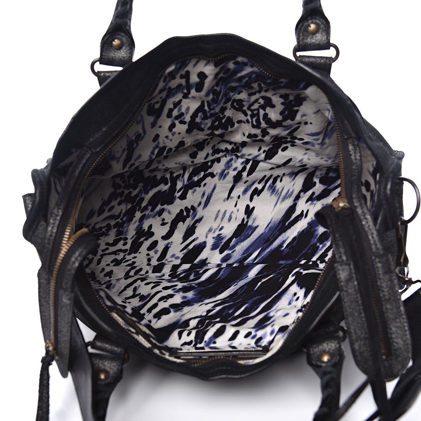Metallic Craquele Classic Hardware City Black