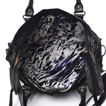 Balenciaga Metallic Craquele Classic Hardware City Black 5 of 14