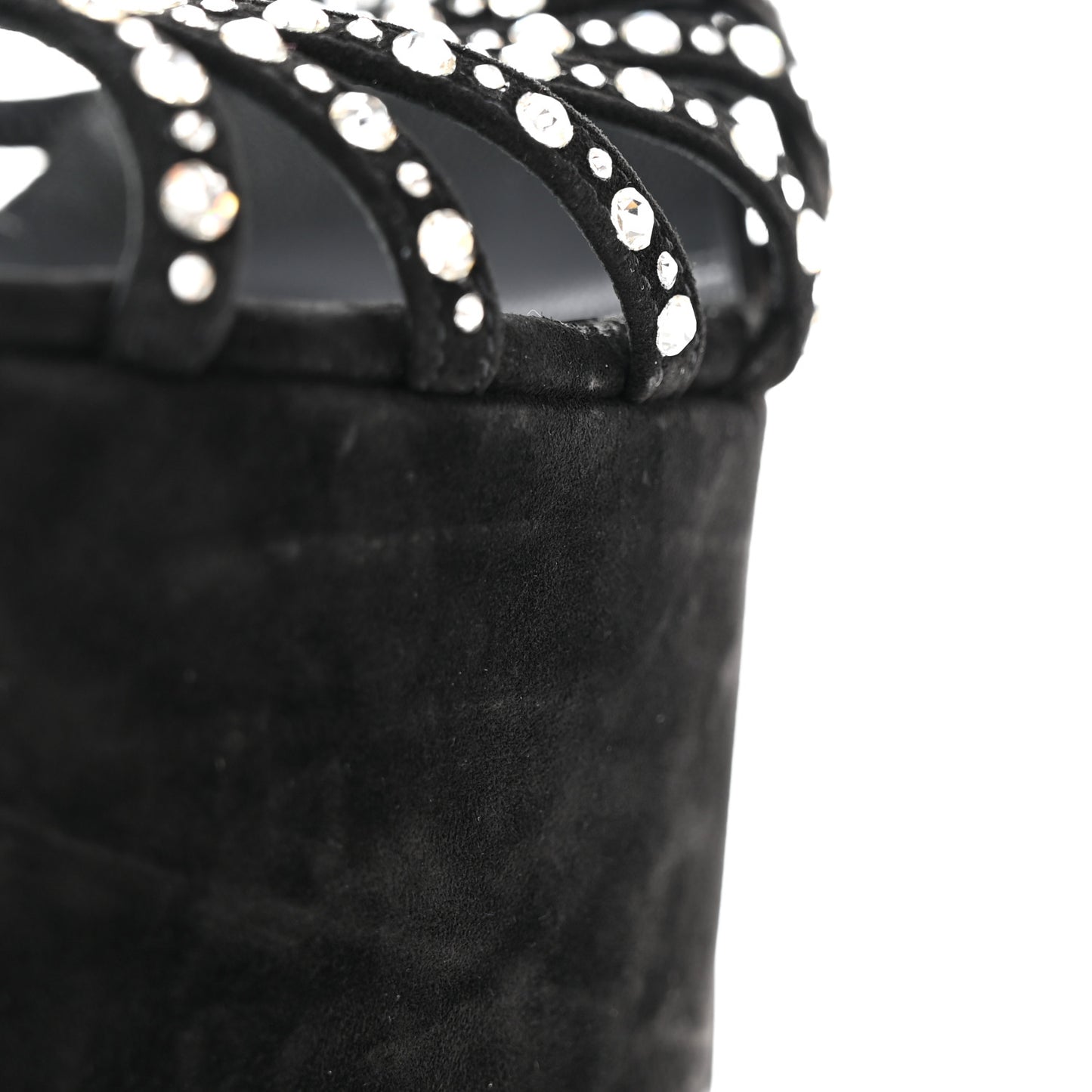 Suede Crystal Vegastrassima Alta 160 Pumps 38 Black