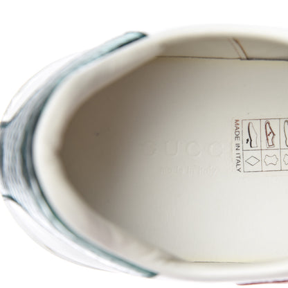 Gucci Calfskin Web Heart Embroidered Womens Ace Sneakers 37 White 7 of 16