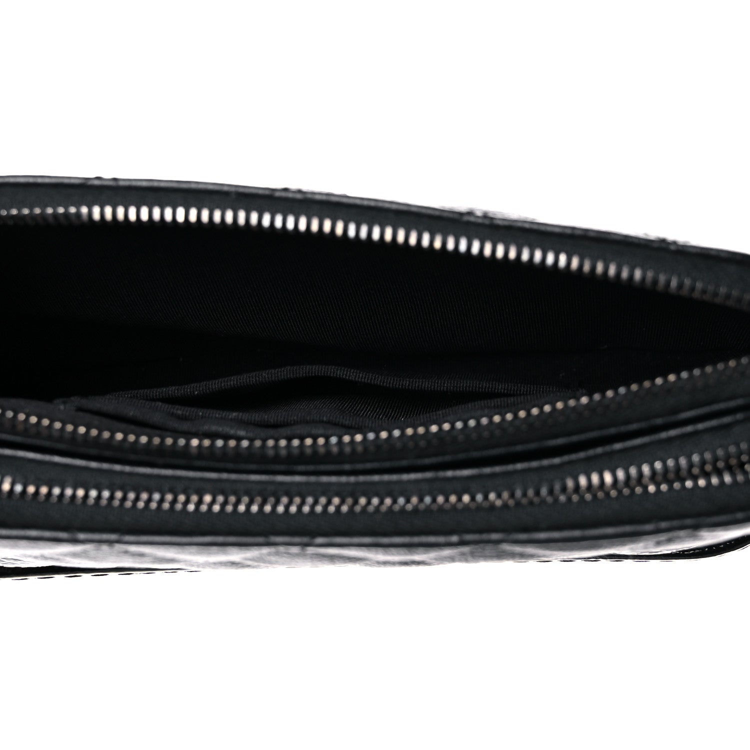 Chanel Patent Goatskin Quilted Small Gabrielle Clutch With Chain Black 7 of 15