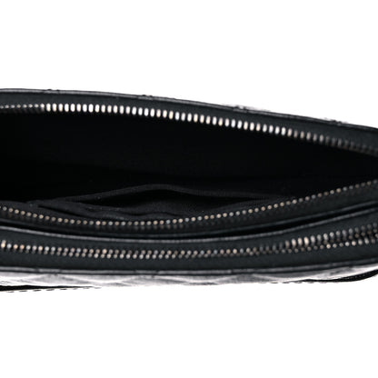 Chanel Patent Goatskin Quilted Small Gabrielle Clutch With Chain Black 7 of 15