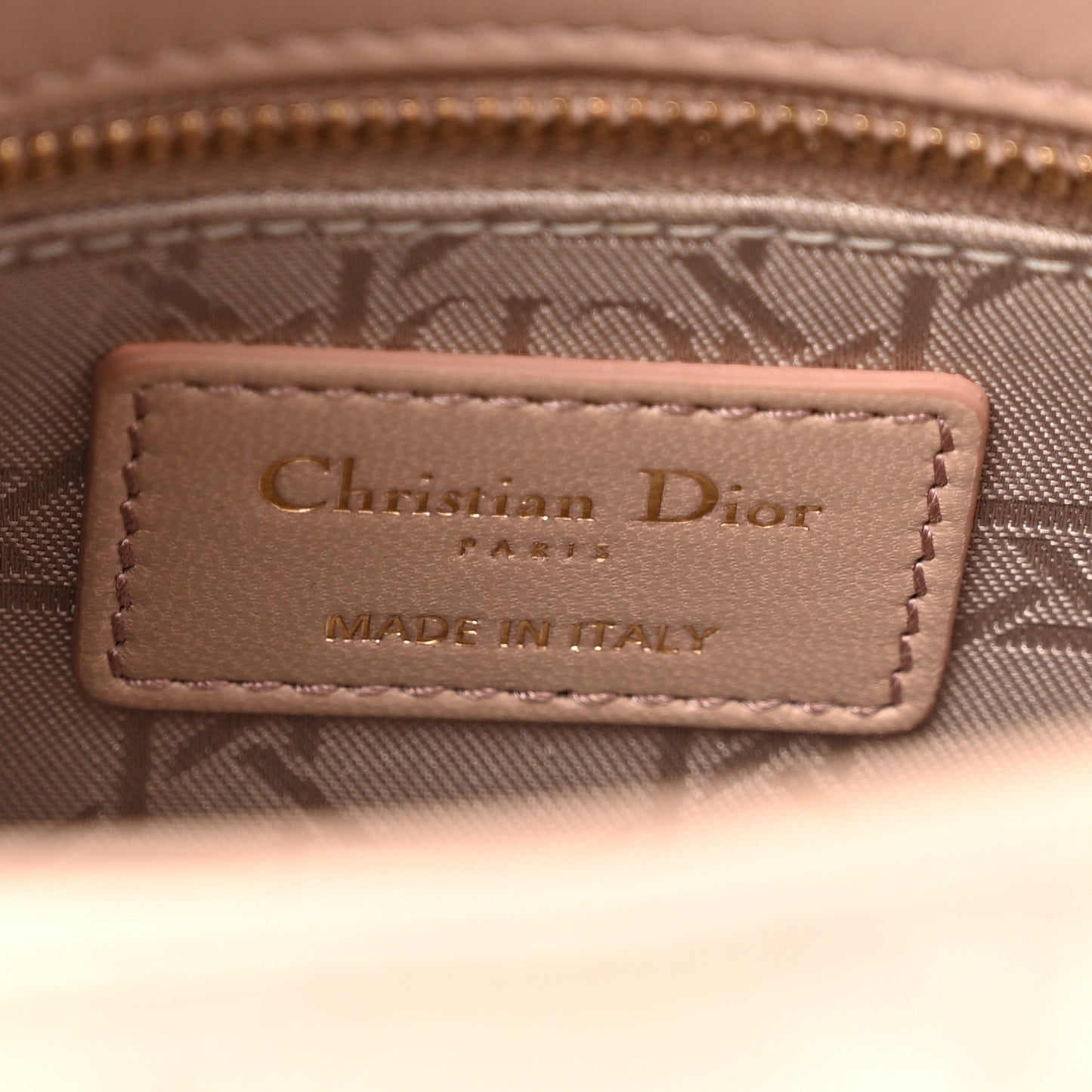 Lambskin Cannage Small Lucky Badges My Lady Dior Fard